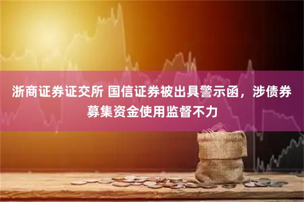 浙商证券证交所 国信证券被出具警示函，涉债券募集资金使用监督不力