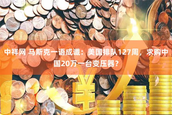 中祥网 马斯克一语成谶：美国排队127周，求购中国20万一台变压器？